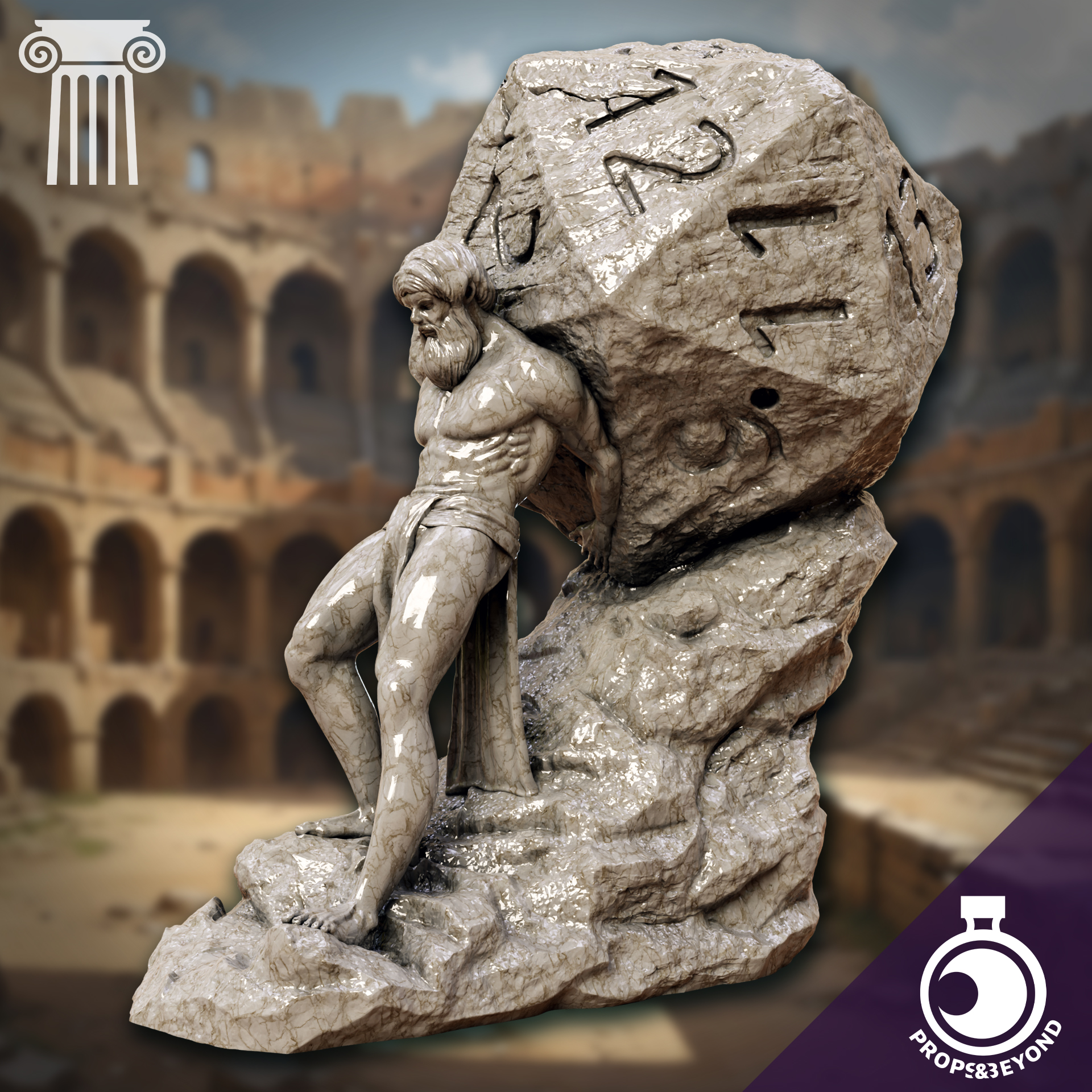 Sisyphus Statue